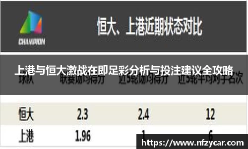 上港与恒大激战在即足彩分析与投注建议全攻略